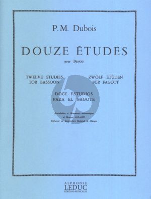 Dubois 12 Etudes pour Basson (Maurice Allard)