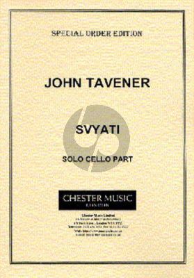 Tavener Svyati Cellopart only