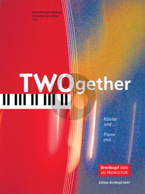 Monarth-Zabner TWOgether (14 Duos) Piano with Violin/Violonc./Flute/Alto Sax./Trumpet)