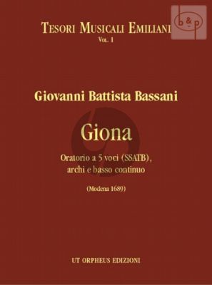 Giona (Oratorio) (SSATB-Strings-Bc) (Score)
