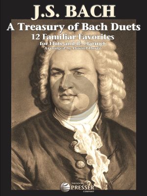 A Treasury of Bach Duets Flute and Clarinet (Bb) (12 Familiar Favorites) (arr. Daniel Dorff)