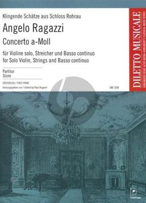 Ragazzi Concerto a-moll Violin-Strings and Bc (Score) (edited by Paul Angerer)