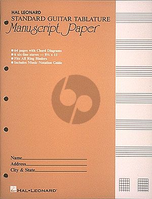 Guitar TAB.Manuscript Paper