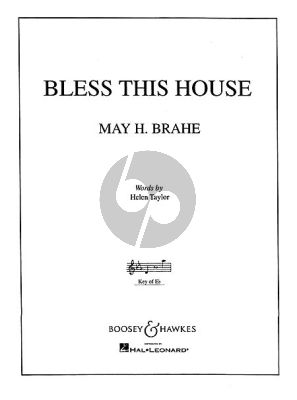 Brahe Bless this House High(Eb)-Piano