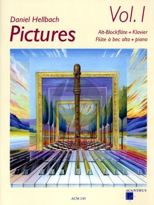 Hellbach Pictures Vol.1 fur Altblockflöte und Klavier Buch mit Cd