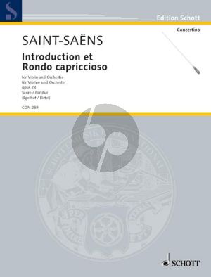 Saint-Saens Introduction et Rondo Capricioso Op.28 (Violin-Orch.) (Full Score) (edited by Maria Egelhof and Wolfgang Birtel)