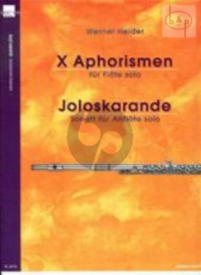 X Aphorismen (Flute Solo) & Joloskarande