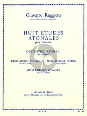 Ruggiero 8 Etudes Atonales Clarinette