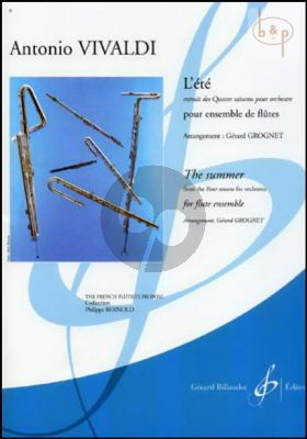 L'Ete (The Summer) Op.8 No.2 (from 4 Seasons) (Flute Ens.) (Score/Parts) (arr. Gerard Grognet)