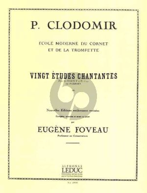 Clodomir 20 Etudes Chantantes Opus 11 Trompette (Eugene Foveau)