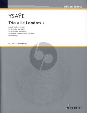 Ysaye Trio 'Le Londres' for 2 Violins and Viola Score and Parts (edited by Nandor Szederkenyi)