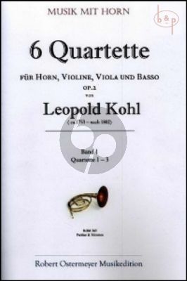 6 Quartets Op.2 Vol.1 (No.1 - 3) (Horn-Vi.-Va.-Bc)