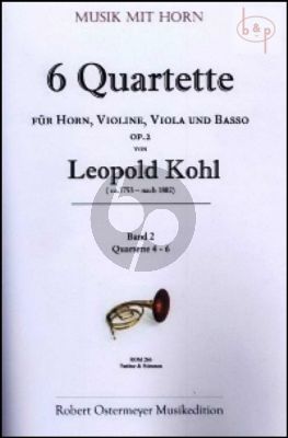 6 Quartets Op.2 Vol.2 (No.4 - 6) (Horn-Vi.-Va.-Bc)