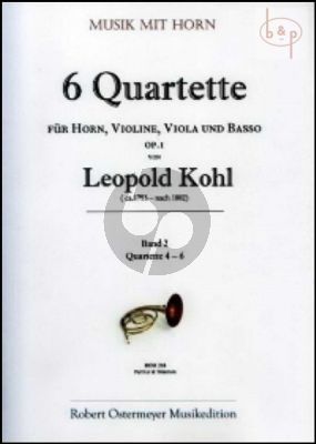 6 Quartets Op.1 Vol.2 (No.4 - 6) (Horn-Vi.-Va.-Bc)