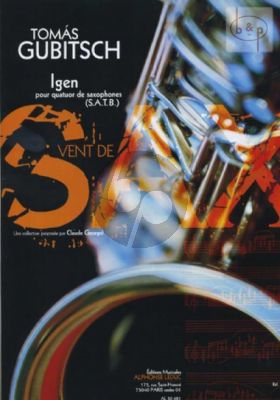 Igen (1992) Saxophone Quartet SATB Score/Parts