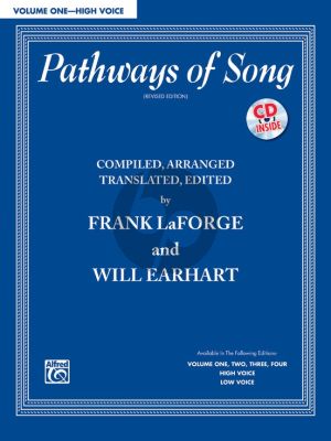 Pathways of Song Vol.1 High Voice (compiled and edited by Frank LaForge & Will Earhart) (Bk-Cd)