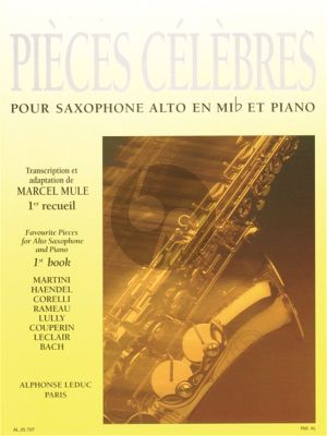 Pieces Classiques Celebres Vol. 1 Saxophone alto et Piano