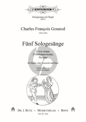 Gounod 5 Sologesange Soprano [Tenor] un Orgel (Friedrich Hagele)