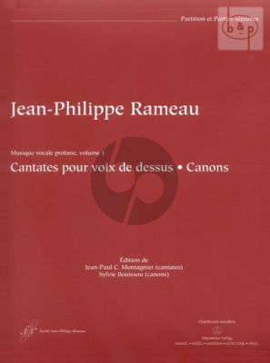 Musique Vocale Profane Vol.1 (Cantatas and Canons) (High Voice-Fl.- 2 Vi.-Bc)