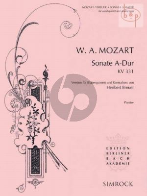 Sonata A-major KV 331 (Woodwind Quintet with Double Bass ad lib.)