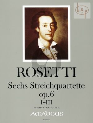 6 Quartette Op.6 Vol.1 (No.1 - 3) (RWV D9 -D14)