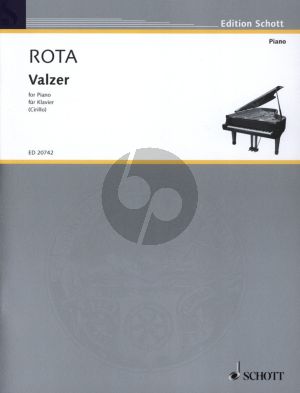 Rota Valzer (1945) for Piano Solo (edited by Adriano Cirillo) (Advanced level)