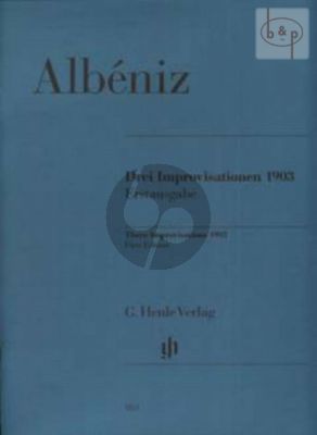 3 Improvisationen Piano (1903) (edited by Milton R.Laufer) (Henle-Urtext)