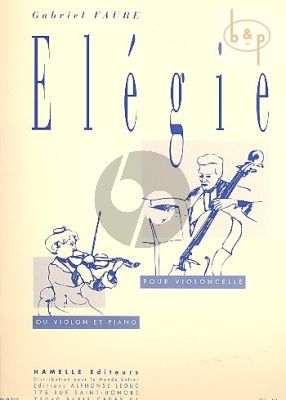 Elegie Op. 24 Violin or Violoncello-Piano
