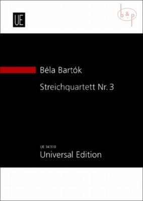 Bartok String Quartet No.3 (1927) (Study Score)