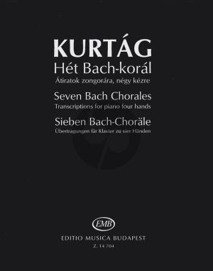 Kurtag 7 Bach Chorales Piano 4 hds