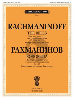Rachmaninoff The Bells Op. 35 Soli-Choir and Orchestra Vocal Score (russ./engl.)