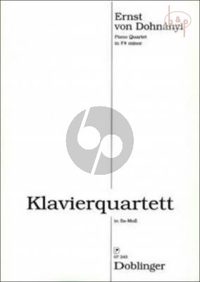 Quartett fis-moll (1893) (Vi.-Va.-Vc.-Klavier)