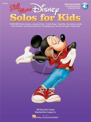 Still More Disney Solos for Kids (10 Songs) (Voice-Piano) (Bk-Cd)