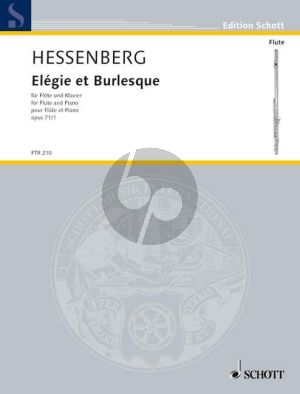 Hessenberg Elegie & Burlesque Op.71 No.1 Flöte und Klavier