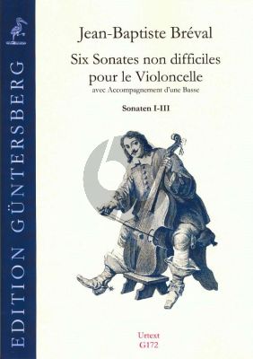 Breval 6 Sonates non difficiles Op. 40 Vol. 1 No. 1 - 3 Violonc.-Basso (Score/Parts) (von Zadow)