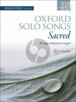 Oxford Solo Songs Sacred High Voice-Piano or Organ (16 Songs) (Bk-Cd)