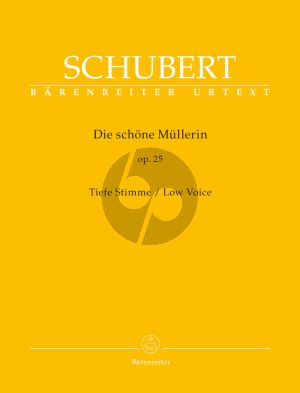 Schubert Die Schone Mullerin Op.25 D.795 Low Voice (edited by Walther Durr) (Barenreiter-Urtext)