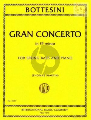 Gran Concerto F-sharp minor Double Bass and Piano