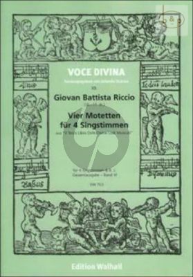 4 Motetten (aus Il Terzo Libro della Divine Lodi Musicali) (4 Singst.-Bc.)