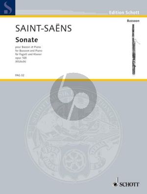 Saint-Saens Sonate Op.168 Bassoon and Piano (edited by Georg Klutsch)