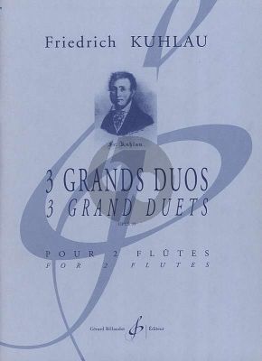 Kuhlau 3 Grands Duos Op. 39 (Playing Score) (advanced level grade 7) (edited by Philippe Bernold)