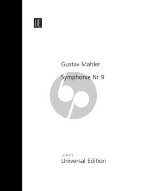 Mahler Symphony No.9 D-Major in 4 Parts (Orch. 1908-1910) Full Score (Size 25.0 × 34.0 cm) (after the Mahler Critical Edition) (Universal)