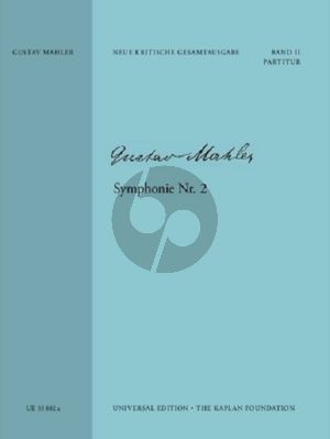 Mahler Symphony No.2 Full Score with Text Volume (Mahler Critical Edition in co-op. with the Kaplan Foundation) (germ./engl.)
