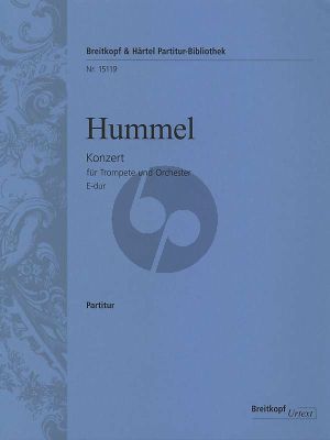 Hummel Concerto E-major Trumpet-Orchestra Full Score
