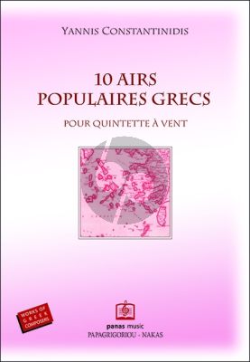 Constantinidis 10 Airs Populaires Grecs for Wind Quintet Score
