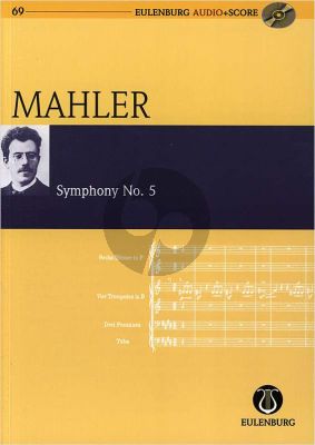 Mahler Symphony No.5 Study Score with Audio CD (Eulenburg)