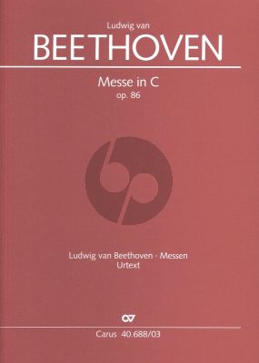 Beethoven Messe C-dur Op.86 SATB soli-SATB-Orch. Vocal Score (lat.)