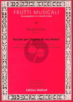 Toccata per Organo di varj Autori Vol.2 (Ansalone-Cimino-Frescobaldi-Macque-Pasquini) (edited by Jolando Scarpa)