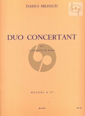 Duo Concertante Op.351 for Clarinet and Piano