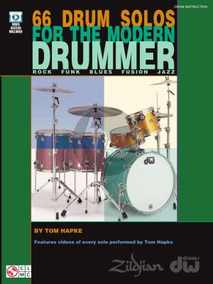 Hapke 66 Drum Solos for the Modern Drummer (Book with video online)